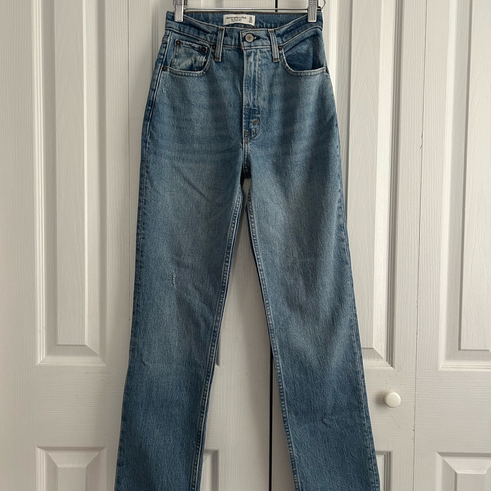 Abercrombie & Fitch Light Blue High Rise Jeans